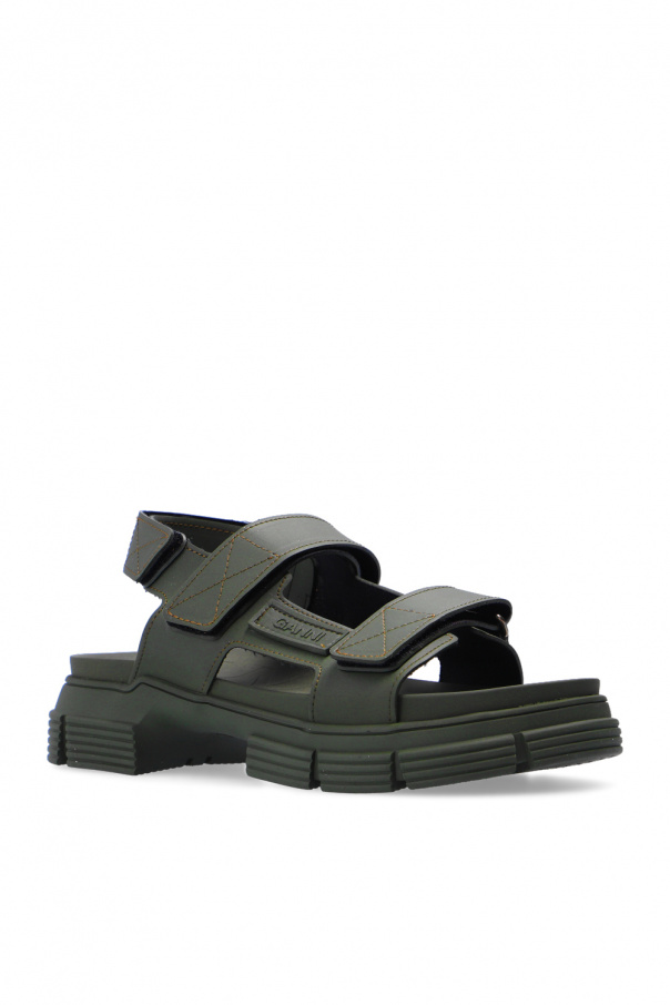 シューズ・サンダルその他 Ganni SHOES (S32394900) SchaferandweinerShops Niger - Sandals with logo Ganni